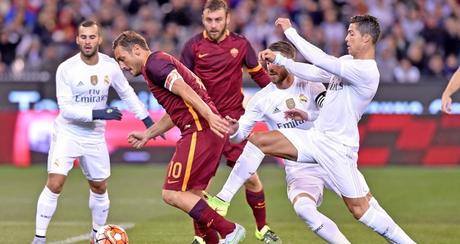 Amichevole, Roma - Real Madrid (diretta tv Sky Sport e TV8) Amichevole, Roma - Real Madrid (diretta tv Sky Sport e TV8)