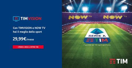 Disponibile su TIMVISION app Sky NOW TV – Ticket Sport. 4 mesi sono gratis. Disponibile su TIMVISION app Sky NOW TV – Ticket Sport. 4 mesi sono gratis.