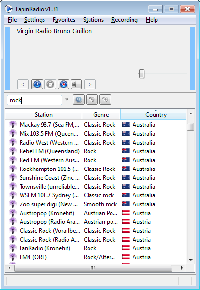 Ascoltare e registrare dalla radio