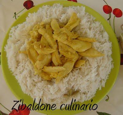 Pollo al curry con riso basmati