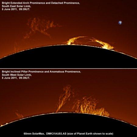 South East and South West Solar Limbs