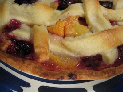 Maryland peach and Blueberry pie