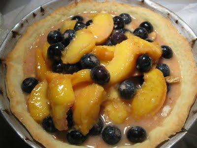 Maryland peach and Blueberry pie