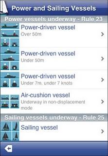 Regole e Segnali per la navigazione marittima con l'app ''Marina: Regole e Segnali''.