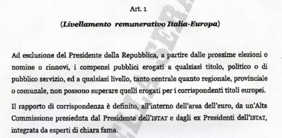 I tagli di Tremonti ai costi della politica