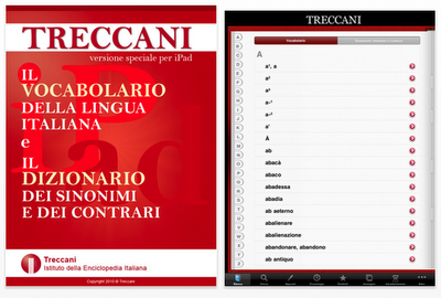 Il treccani ,vocabolario della lingua italiana e  dizionario dei Sinonimi e Contrari