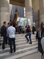 Before and after Mugler Man Fashion Show p/e 2012