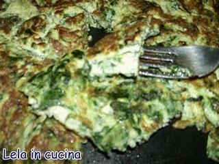 frittata con spinaci e noce moscata