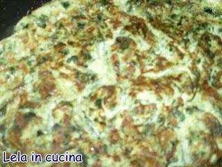 frittata con spinaci e noce moscata
