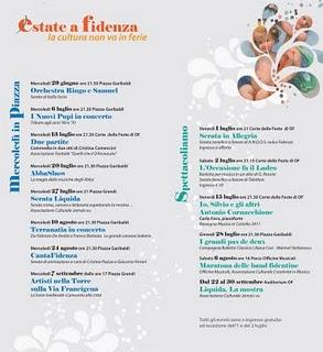 A Fidenza la cultura non va in ferie, la politica forse si.