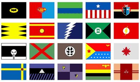 Le bandiere dei Supereroi