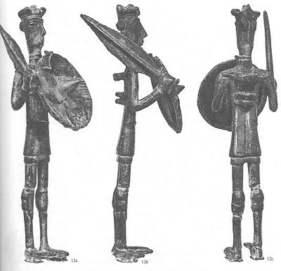 Bronzetti nuragici - spadaccini e arcieri