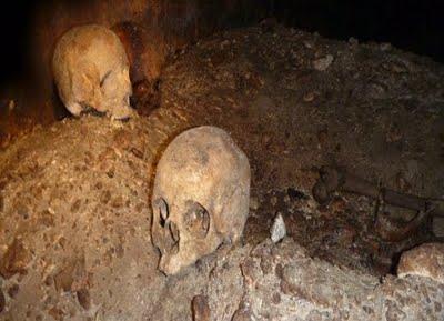 Cagliari - catacomba scoperta nei sotterranei.