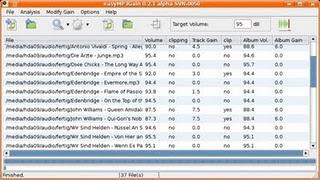 EasyMP3Gain ottimo tool per normalizzare il volume dei nostri brani musicali.