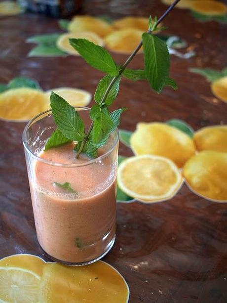 Gazpacho pomodoro, fragole e menta