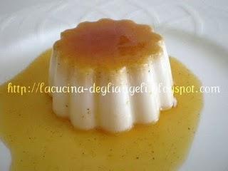 Panna Cotta con caramello all' arancia