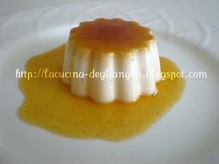 Panna Cotta con caramello all' arancia