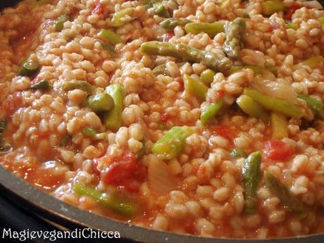 Farro risottato agli asparagi