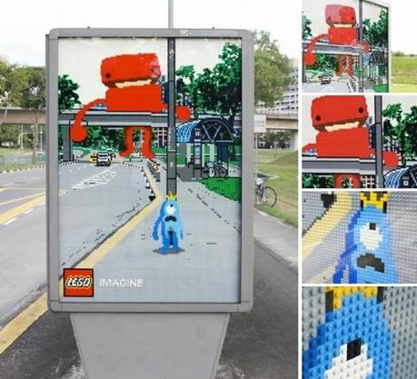 Pubblicità LEGO originali integrate nel mondo reale