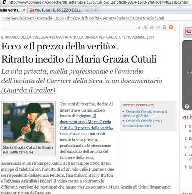 Maria Grazia Cutuli, la giornalista che denunciò le connessioni tra pedofili ed alta società belga, e che fu uccisa in un agguato