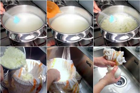 Rasgulla - bolle dolci di formaggio gonfiate in pentola a pressione