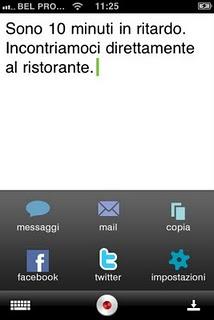 Il riconoscimento vocale con l'app Dragon Dictation