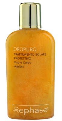 REPHASE Alta Cosmesi presenta OROPURO Trattamento Solare Protettivo Viso e Corpo