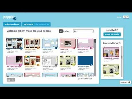 popplet.com, condividere visualmente idee online