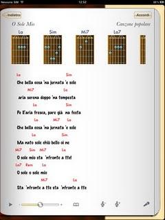 L'app Canzoniere, per gestire accordi e testo per chitarra.