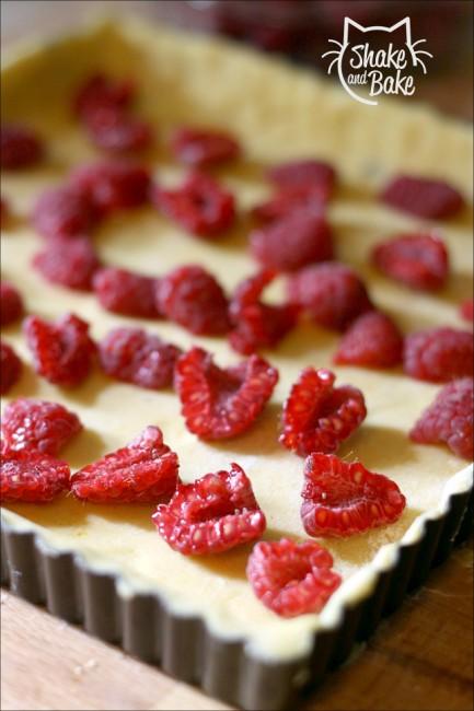 Raspberry choco tarte