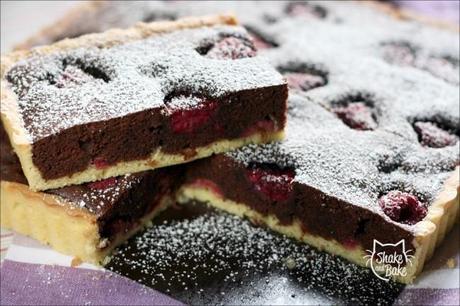 Raspberry choco tarte