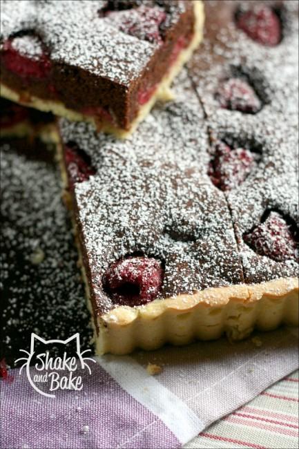 Raspberry choco tarte