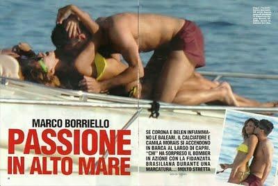 Capri: Camila Borais e Marco Borriello interrotti proprio sul più bello...