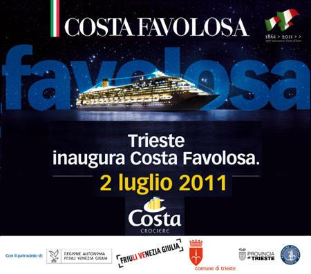 TRIESTE: Costa FAVOLOSA...dal porto in rada