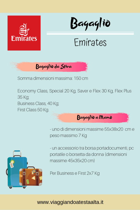 Bagaglio Emirates: tutto quello che devi sapere Bagaglio Emirates: tutto quello che devi sapere