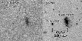 Mai s’era vista esplodere una stella così grande Mai s’era vista esplodere una stella così grande