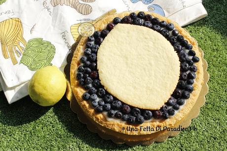 Crostata Vegana Con Crema Al Limone e Mirtilli Crostata Vegana Con Crema Al Limone e Mirtilli