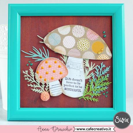Quadretto autunnale con funghi - DIY Frame art with Toadstool mushroom Quadretto autunnale con funghi - DIY Frame art with Toadstool mushroom