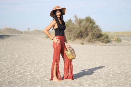 themorasmoothie paola buonacara, summer look, summer outfit, swimsuit, look, outfit, fashionblogger, italian fashion blogger, costume e pareo, copricostume, borsa bambu, cappello paglia