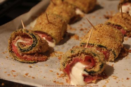 Il Forno Estivo - Rotolini di zucchini, prosciutto e Scamorza or Courgette, Parma Ham and Scamorza Cheese Skewers Il Forno Estivo - Rotolini di zucchini, prosciutto e Scamorza or Courgette, Parma Ham and Scamorza Cheese Skewers