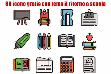 60 icone gratis con tema il ritorno a scuola 60 icone gratis con tema il ritorno a scuola