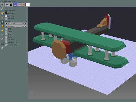 Goxel editor open source Voxel multipiattaforma per desktop e dispositivi mobili. Goxel Screenshot