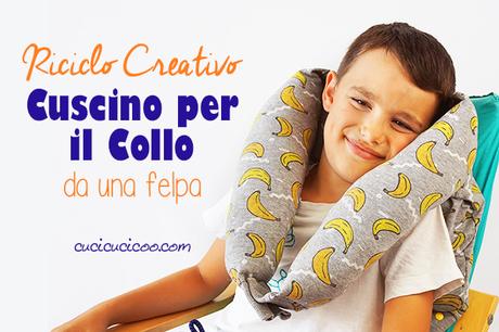 Cuscino cervicale a forma di gatto – cartamodello gratuito Sembra comodissimo! Come fare un cuscino per il collo con una felpa riciclata in soli 10 minuti! Perfetto per viaggiare comodo o rilassarsi in casa! #cuscino #riciclocreativo