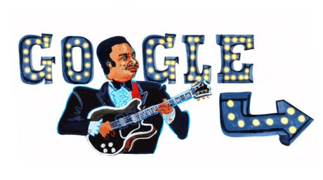 Il doodle di Google è per i 94 anni del re del blues B.B. King Il doodle di Google è per i 94 anni del re del blues B.B. King