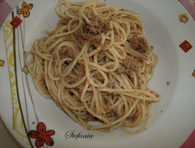 Spaghetti in crema di alici