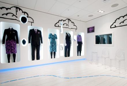 Arredamento negozi: Air New Zealand Clothes Hangar