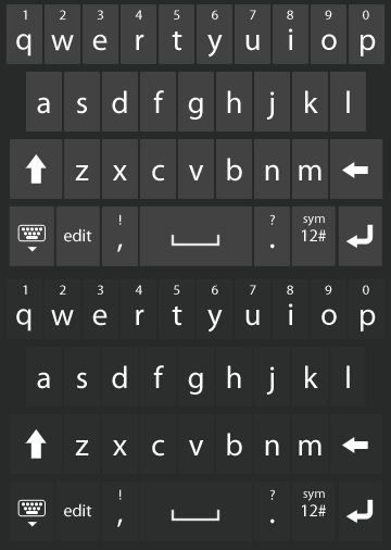 DayHand Input WP7 Style. Tastiera in stile Windows Phone 7