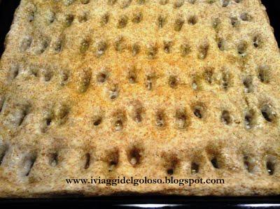 FOCACCIA  INTEGRALE  CON SALMONE