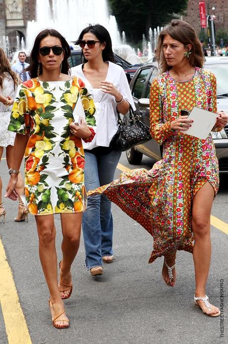 In the Street...Fruit and Flowers...Viviana e Aurora, Milan