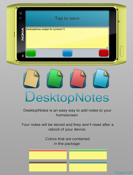 Update: DesktopNotes Widget v.3.0